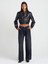 71733 Pileli Geniş Denim Pantolon-Siyah 1