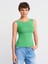 20868 Kayık Yaka Kolsuz Top-Mint 1