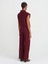 71819 Yüksek Bel Pantolon-Bordo 2