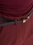 71614 Kemerli Yüksek Bel Pantolon-Bordo 3