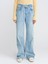 71777 Açık Kar Yıkama Wideleg Denim Pantolon-Tint 3