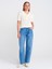 71769 Eskitmeli Mini Baloon Denim Pantolon-Siyah 1