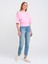 71779 Lazer Yıkama Likralı Denim Mom Pantolon-Mavi 1