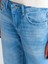 71775 Kalın Kumaş Geniş Straight Denim Pantolon-Mavi 4