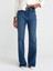 71748 Koyu Renk Straight Denim Pantolon-Lacivert 3