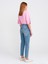 71779 Lazer Yıkama Likralı Denim Mom Pantolon-Tint 2