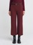 71596 Kemerli Culotte Pantolon-Bordo 3