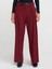 71577 Kemerli ve Pilili Pantolon-Bordo 3