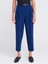 71533 Kemerli Havuç Fit Pantolon-Mavi 3