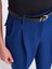 71533 Kemerli Havuç Fit Pantolon-Mavi 4