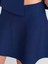 80123 Beli Lastikli Triko Etek-Lacivert 4