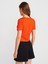 31655 Bisiklet Yaka Crop Top-Kırmızı 2