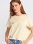 30584 Bisiklet Yaka Pamuklu T-Shirt-Açık Sarı 3