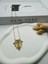 Serenay Büyük Boy Çelik Kolye (Gold) 0106327 1