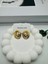 İnci Detaylı Çelik Küpe KP436 (Gold) 1