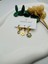 3'lü Yonca Detaylı Set Çelik Küpe (Gold) KP13536-1 1