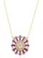 Kadın Kolye, Baguette Kesim Zirconia Amethyst Kolye, Ametist Kolye, Baget Taşlı Kolye,18 Ayar Altın Kaplama Kolye, 925 Ayar Gümüş Kolye 1