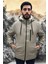 Erkek Vizon Içi Kürklü Su ve Rüzgar Geçirmez Kapüşonlu Kışlık Mont & Kaban & Parka ML-FMM-100 4