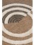 Marakeş Dekoratif Modern Yuvarlak Kabartmalı Dokuma Halı 674/SİYAH/200X200 4