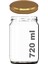 720 ml Metal Kapaklı Bal Kavanozu 720 cc Şeffaf Konserve Kavanoz 1 Adet (1 kg Bal Alır) 1