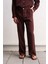 Dökümlü Jogger Bordo Pantolon 1