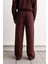 Dökümlü Jogger Bordo Pantolon 2