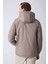 Erkek Vizon Kürklü Su ve Rüzgar Geçirmez Kapüşonlu Kışlık Mont & Kaban & Parka FMM-100 4