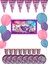 My Little Pony Bayraklı ve Afişli 8 Kişilik Doğum Günü Parti Malzemeleri Süsleri Seti 1