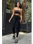 Siyah Yüksek Bel Skinny Jean Pantolon 2
