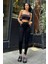 Siyah Yüksek Bel Skinny Jean Pantolon 5