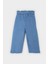 Kız Bebek Paperbag Düz Paça Jean Pantolon E2911A525SP 4
