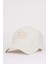 Kadın Nakışlı Keten Cap Şapka B7809AX25SM 1