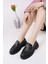 Crasher Kalın Taban Tokalı Günlük Casual Makosen Kadın Loafer Ayakkabı 1