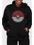 Pokemon Topu Kaligrafik Baskılı Kapüşonlu Sweatshirt 1