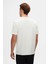Slim Fit Ekru Baskılı T-Shirt 3