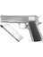 We Colt 1911 Sılver Klasik Siyah Kabza Airsoft Tabanca 5
