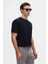Slim Fit Lacivert Baskılı T-Shirt 2