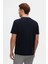 Slim Fit Lacivert Baskılı T-Shirt 3