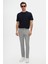 Slim Fit Lacivert Baskılı T-Shirt 4