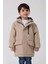 Erkek Çocuk Taş Kürklü Su ve Rüzgar Geçirmez Kapüşonlu 3 Kışlık Mont & Kaban & Parka FMPÇ-110 1