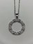 Xupıng Jewelry Zirkon Taşlı Gümüş Kaplama Halka Kolye – Paslanmaz Çelik 2
