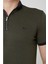 Erkek Fermuarlı Haki Yakalı Tshirt 2