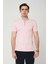 Erkek Fermuarlı Pembe Yakalı Tshirt 1