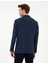 Erkek Lacivert Slim Fit Keten Karışımlı Ceket 50306748-VR033 5