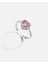 Pembe Quartz Renkli Taşlı Amor Gümüş Yüzük 1