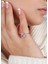 Pembe Quartz Renkli Taşlı Amor Gümüş Yüzük 4