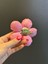 12X12 cm Parlak Pembe Çiçek Saaç Tokası Yaka Iğnesi Broş Aksesuar 2