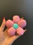12X12 cm Parlak Pembe Çiçek Saaç Tokası Yaka Iğnesi Broş Aksesuar 3