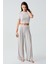 Kısa Kollu Crop Bol Paça Esnek Viskoz Pijama Takım 1