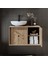 Gusto Ayaksız Oval Lavabolu Mdf 75 cm Çekmeceli Banyo Dolabı 3
